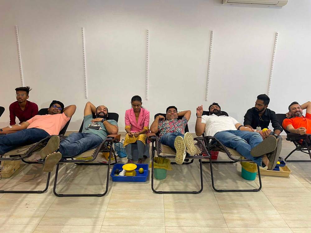 Blood donation camp run by NRT 83