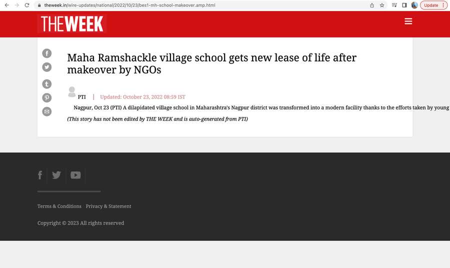 The Week coverage of the school makeover